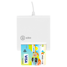 aibo AB22 ATM晶片讀卡機 白色 ICCARD-AB22 網路報稅 晶片讀卡機, ICCARD-AB22-W, 1個