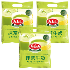 馬玉山 抹茶牛奶, 100%紐西蘭奶粉使用, 無添加香料, 無添加奶精, 210g, 3袋