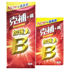 克補 B群+鐵 加強錠, 90顆, 1組