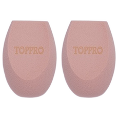 TOPPRO LADY'S 超彈力3D美妝蛋, 玫瑰奶茶色, 不會把底妝吃掉, 柔軟親膚, 玫瑰奶茶, 2個