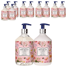 BOUQUET GARNI 香氛身體沐浴乳+乳液 Set, 含乳木果油, 維他命原B5, 持久的優雅香氣, 6組