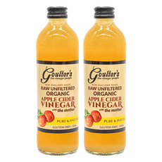 Goulter's 紐西蘭有機蘋果醋，未經稀釋與過濾，保留醋母, 350ml, 2瓶