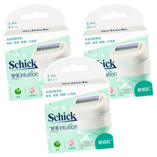 Schick 舒適牌 舒芙仕女除毛刀片 敏感肌 蘆薈&玫瑰香氛, 3入, 3盒