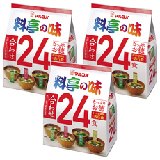 Marukome 綜合味噌湯 Set, 4種口味 x 6包, 共24包, 432g, 3袋