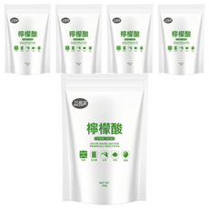 巧易潔 檸檬酸, 500g 重量包, 可自然分解, 不汙染環境, 環保友愛地球, 5包