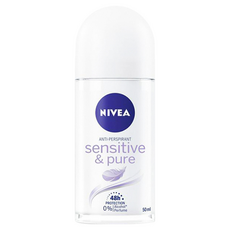 NIVEA 妮維雅 止汗爽身乳液 舒敏系列 滾珠瓶, 50ml, 1瓶