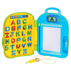 Leap Frog 跳跳蛙 ABC 學習背包, 字母拼圖 字母對照寫字板 內建大小寫字母 筆順, 1個, 本體: 24.5 x 32 x 7cm 外盒: 47.5 x 6.5 x 33cm