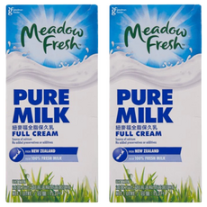 Meadow Fresh 紐麥福 全脂保久乳, 100%生乳, 1公升, 1L, 2瓶