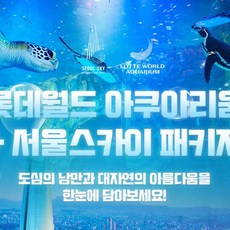 [서울 송파] 롯데월드 아쿠아리움 + 서울스카이 PKG 3월