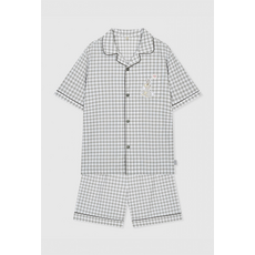 스파오체크잠옷