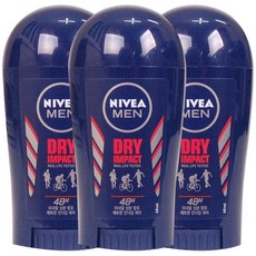 니베아 데오드란트 스틱 맨 드라이 임팩트 40ml, 3개