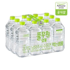 무라벨 풀무원샘물 생수 1L X 12병, 12개