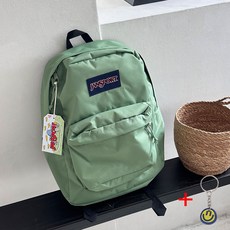 잔스포츠 백팩 슈퍼브레이크 플러스 랩탑 남성 여성 백팩 가방 빅사이즈 중학교 고등학교 대학생 노트북 가방 + 스마일 키링