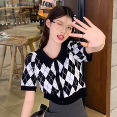 폴로반팔가디건
