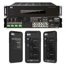 OSD MX1280 GEN26 존 앰프 12Ch x 80W 클래스 D 전면 패널 온오프 버튼 분산 오디오