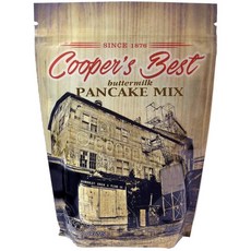 Cooper's Best Flour 쿠퍼 베스트 버터 밀크 팬케이크 와플 믹스 (2.5 LB팩) 기반 오리지널 1876 요리법 퍼펙트 프리미엄 정미 밀가루 USA 28 회, 상세설명참조
