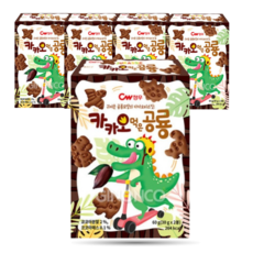 청우식품 카카오먹은 공룡, 60g, 5개