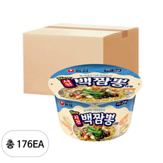 농심 사천 백짬뽕 사발 75g, 176개
