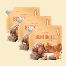  베베페페 [베베페페] 프리미엄 벤토나이트 오리지널 6kgX3개입, 선택완료, 선택완료, 단품없음 