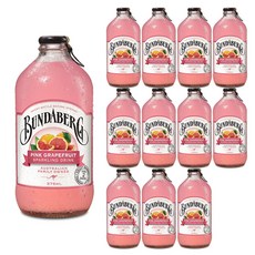 분다버그 핑크 그레이프푸르트 탄산음료, 375ml, 12병