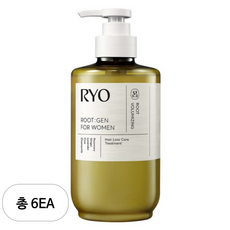 려 여성용 루트젠 단백질 트리트먼트 베르가못 앤 라벤더향, 6개, 515ml