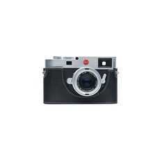 [해외] BolinUS Leica M11 카메라 케이스 수제 진짜 가죽 하프 카메라 케이스 백 커버 라이카 M11 카메라 하단 오프닝 버전 + 핸드 스트랩 (블랙 A) (2151, 블랙 a - 라이카m11