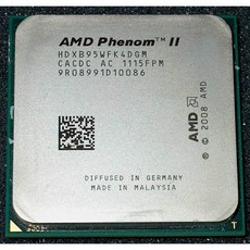 강력한 성능을 위한 6M 캐시 메모리와 45nm 제조 기술을 갖춘 새로운 AMD 페놈 II X4 B95 3GHz 프로세서