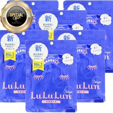 루루룬 하이드레이팅 블루 페이스 마스크 7 시트 113ml, 수량: 6　　　　　(상품코드876p)