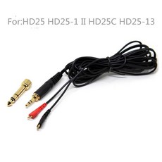 HD25 HD5-1 HD265 HD535 HD545 용 소음 취소 헤드폰 케이블 분리 가능 2m, 검은색