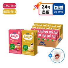 매일유업 튼튼주스 24팩[배도라지12팩+프룬사과12팩]+요미 홀더