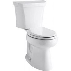 Kohler K-3999-RA-0 하이 라인 컴포트 높이 1.28 gpf 양변기 오른손 여행 레버 화이트