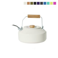 [이타카] 세라믹 케틀 플러스 1.1L - 캠핑 주전자, 크림 베이지, 1개