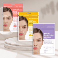 매드포코스 링클 미간주름패치 마스터 팔자 눈가 이마 주름 패치3장(30패치), 미간주름 패치(3장/30패치):1매, 1개