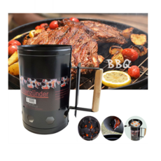 투엠샵 BBQ 숯스타터 점화통 바베큐그릴 착화통 숯 대형, 1개, 숯스타터 대형 블랙