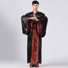 리폼 백포 빅 엔틱 카메라 대신 타입 중국한복 왕씨 어르신 블랙 판 허리벨트 롱 고대복장 황제 남자