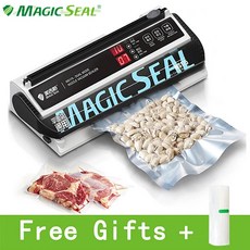 가정용 진공 포장기 압축기 자동 실링기 MAGIC SEAL MS175 전기 식품 봉인기 습식 전문 봉인, [01] EU 플매트 카펫 러그, [01] 220V, 1.EU 플러그  220V