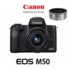 EOS M50+15-45MM IS STM KIT+22MM KIT+16GB 더블렌즈풀패키지, 화이트, 16GB