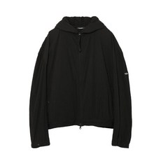 OPENING PROJECT Pleats Hoodie Jumper - Black FWQFCUA130M - 리버클래시셋업