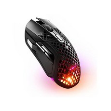 SteelSeries Aerox 5 - 경량 게이밍 마우스 - 18000 CPI -- TrueMove 에어 광학 센서 - 초경량 방수 디자인 - 범용 USB-C 연결, 무선, 무선