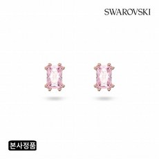 [스와로브스키] [/본사정품] Chroma 핑크 로즈골드 스터드 귀걸이 5639136