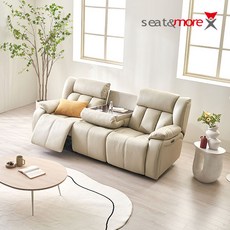 시트앤모어 천연통가죽 카운테스 전동3인용 리클라이너소파