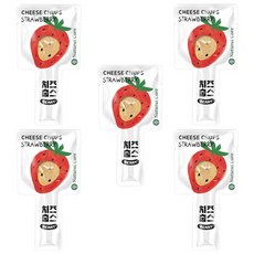 강아지 간식 딸기 치즈춥스 16g 5P 애견 반려견 스낵, 본상품선택, 5개