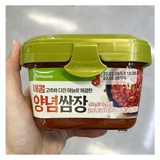 풀무원 찬마루매콤양념쌈장 450g x 2개, 아이스보냉백포장