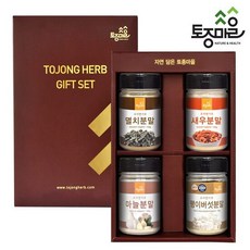 요리앤가루 선물세트(C)(멸치 새우 마늘 팽이) (국산천연조미료), 단품