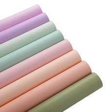 꽃포장 종이 포장종이 실크무광 방수 10야드 포장띠지 포장 선물포장 공예, 블랙 52cm x 10야드