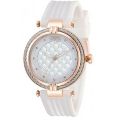 Invicta Women's Watch Bolt Rose Gold Case White Rubber Strap 28946