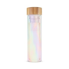 핑키업 블레어 글래스 트래블 인퓨저 머그 휴대용 티보틀, Iridescent, 473ml