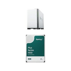 Synology 2 Bay DiskStation DS223j 2xHAT3300 4T 포함