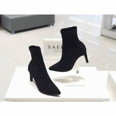 세라_YM 은평 롯데몰 세라 스웨이드 스판 앵클 부츠 8CM A20A501_EP