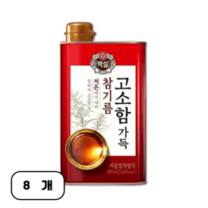 백설 고소함 가득 참기름, 330ml, 24개